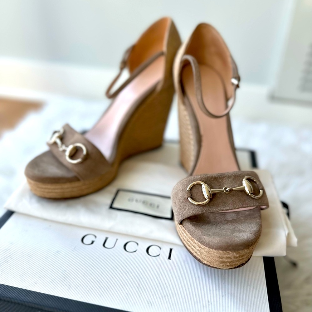 Gucci summer wedge sandals